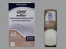 QVAR Redihaler 40 MCG-ACTUAT Breath-Actuated Metered Dose Inhaler, 120 ...