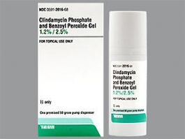 Clindamycin Phosphate 1.2 %-benzoyl Peroxide 2.5 % Topical Gel