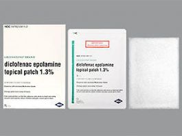 diclofenac epolamine 1.3 % Twice-Daily Medicated Patch