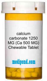 calcium carbonate 1250 MG (Ca 500 MG) Chewable Tablet