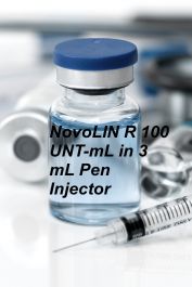 NovoLIN R 100 UNT-mL in 3 mL Pen Injector