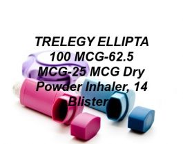 TRELEGY ELLIPTA 100 MCG-62.5 MCG-25 MCG Dry Powder Inhaler, 14 Blisters