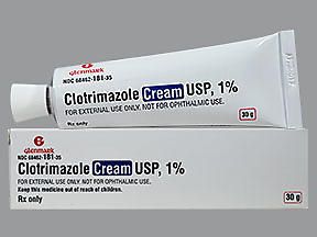clotrimazole 1 % Topical Cream Rx 30 Gram