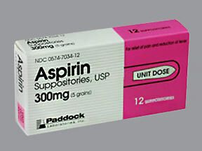 aspirin 300 MG Rectal Suppository