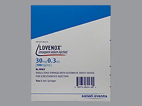 Lovenox 30 MG in 0.3 mL Prefilled Syringe
