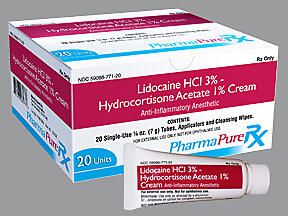 hydrocortisone acetate 1 %-lidocaine HCl 3 % Rectal Cream