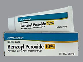 benzoyl peroxide 10 % Topical Gel