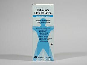 Ethyl chloride Topical