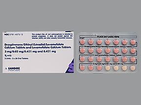 Drospirenone-Ethinyl estradiol-Levomefolate Pack