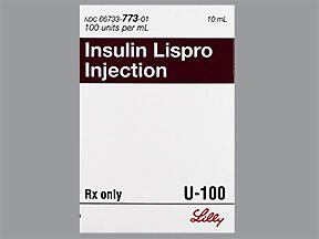 Insulin analog, lispro Injectable