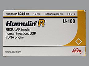 HumuLIN R 100 UNT-ML Injectable Solution