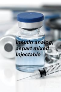 Insulin analog, aspart mixed Injectable